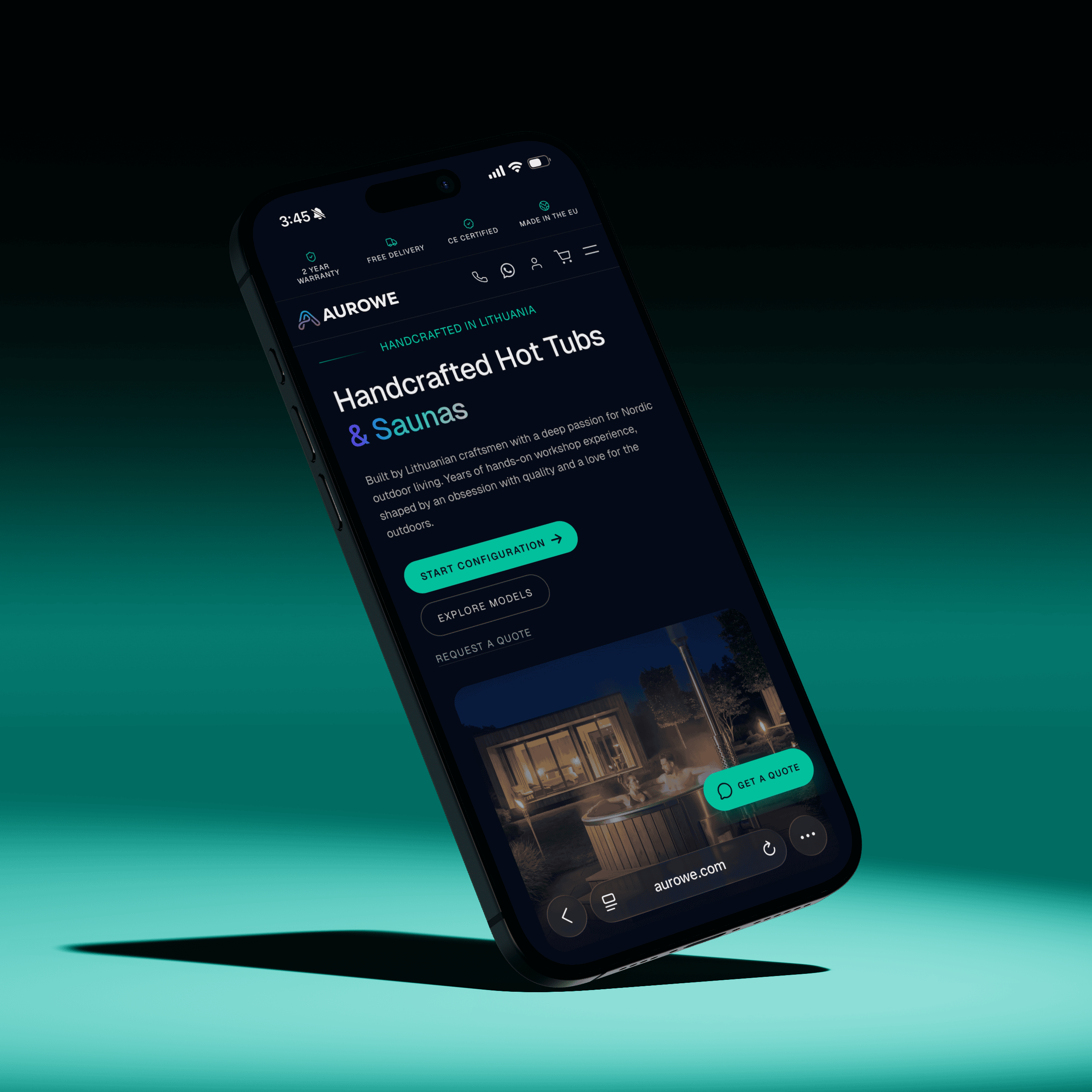 Aurowe — headless e-commerce store built with Next.js and Shopify
